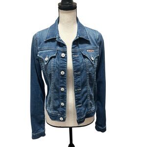 Hudson Denim Jacket Sz Small Medium Wash Blue